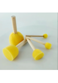 Ahşap Saplı Rötuş Süngeri Dörtlü Set