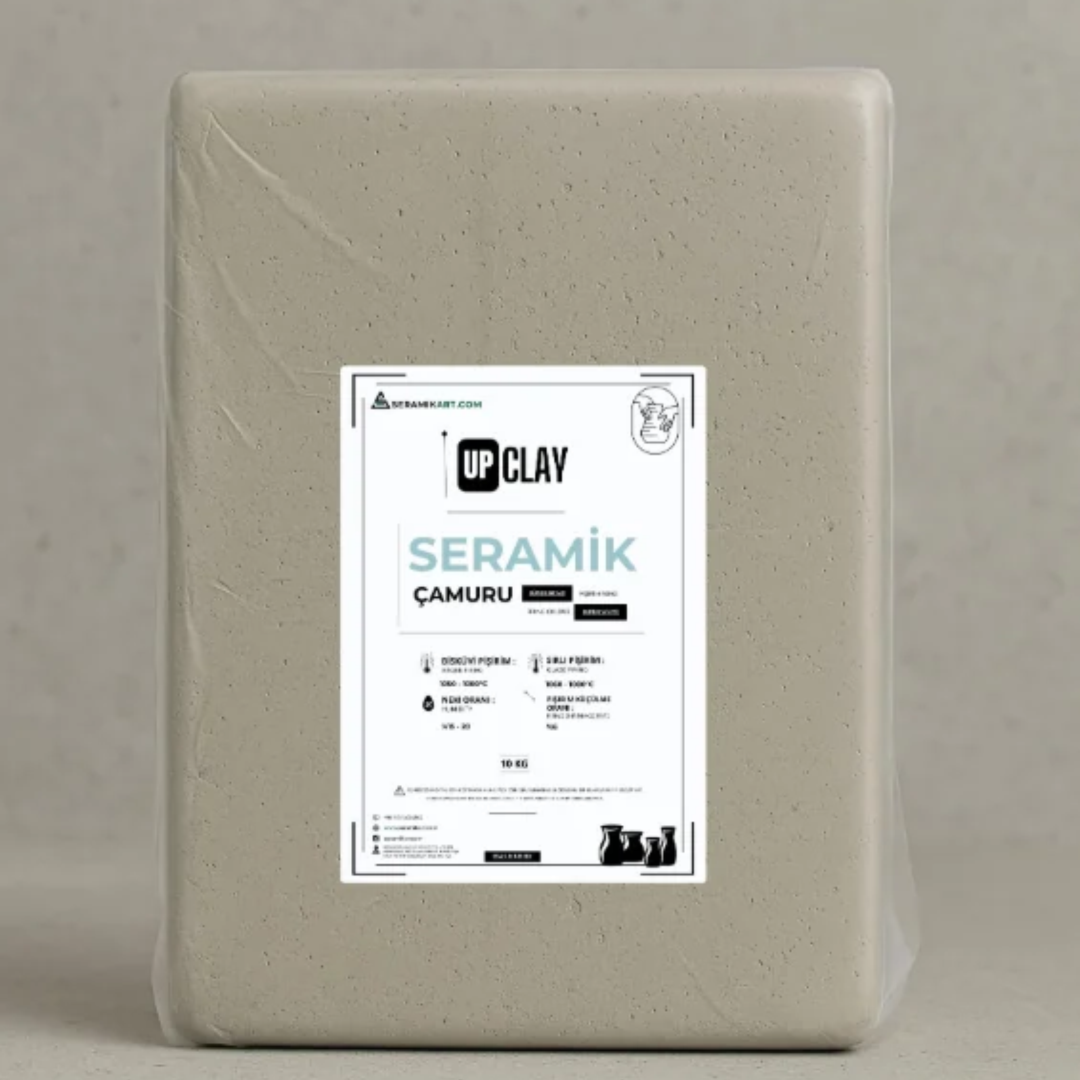 Upclay Vakumlu Seramik Çamuru (Süper Beyaz) 10 Kg